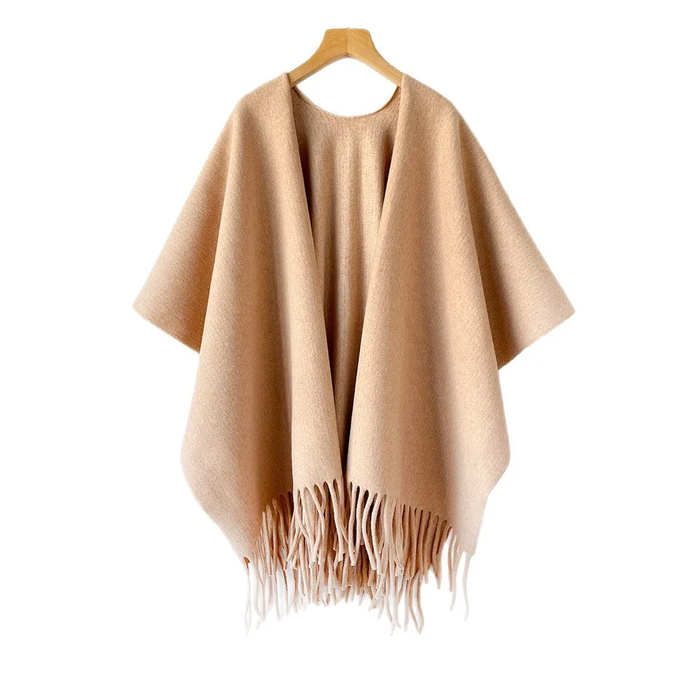 Woven Scarf Blanket - Selendang Musim Dingin, Jubah Wanita, Ponco