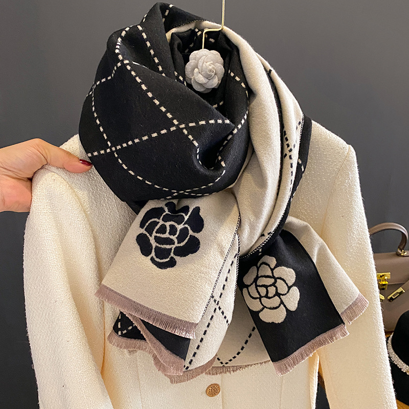 Syal Musim Dingin Wanita, Moti - Woven Scarf Blanket ulasan dan harga