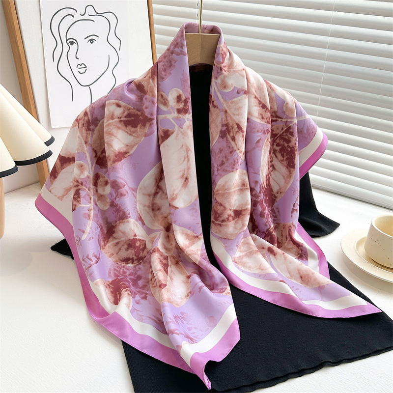 Retro 90cm dicetak syal perseg - Scarf Silk Square ulasan dan harga