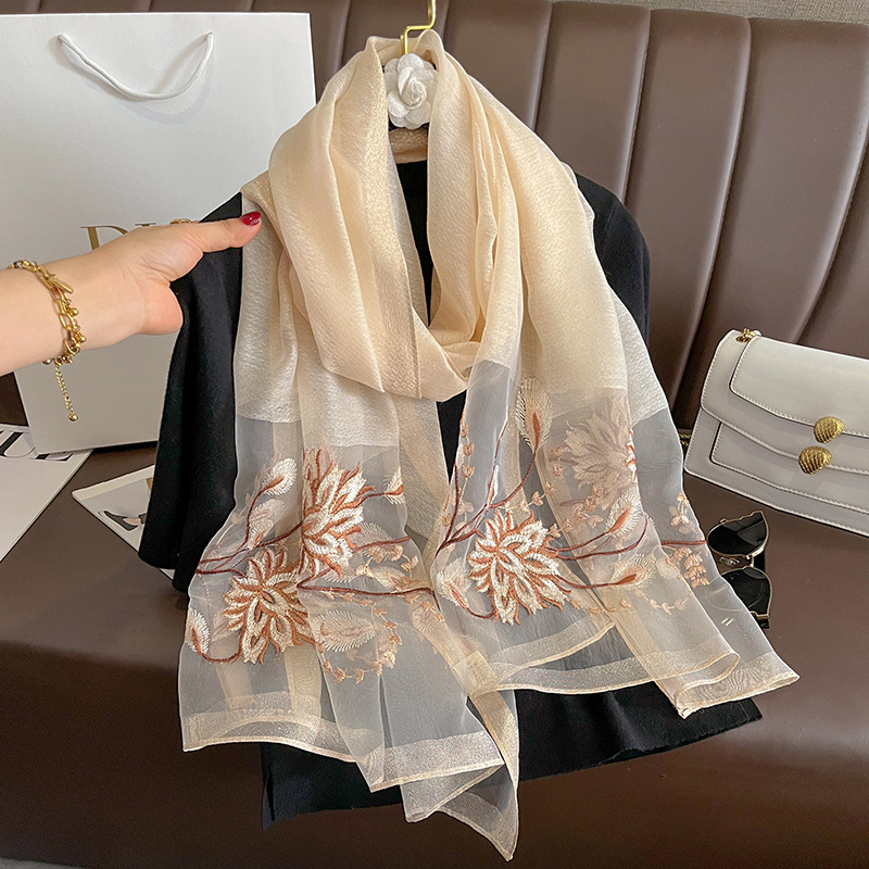 Syal Sutra Solid Musim Semi Mu - Woven Scarf Blanket ulasan dan harga