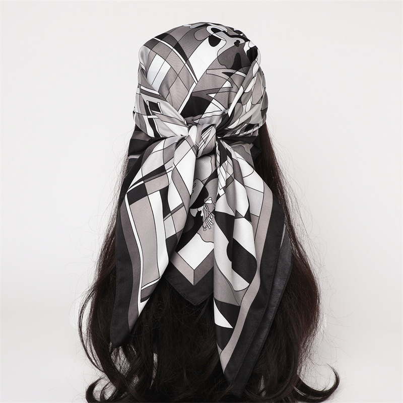 Syal Sutra Twill Kotak-kotak B - Face Scarf Mask ulasan dan harga