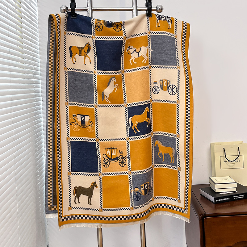 Ponco Kasmir Mewah Hangat untu - Woven Scarf Blanket ulasan dan harga